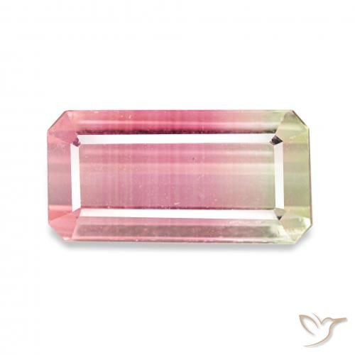2.27ct 双色 碧玺, 祖母绿式切割, VVS-VS