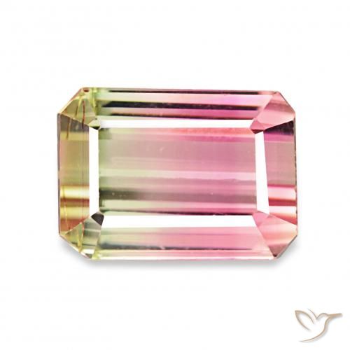 1.73ct 西瓜红 碧玺, 祖母绿式切割, VVS-VS