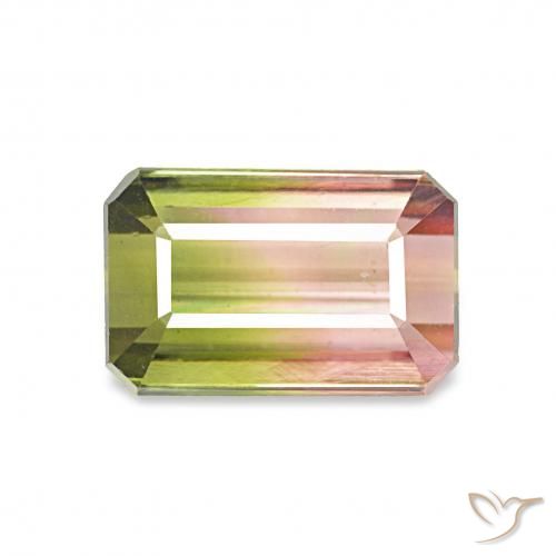 1.32ct 天然 西瓜红 碧玺, 八边形, VVS-VS, Photo A