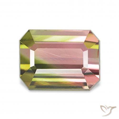 2.45ct 西瓜红 碧玺, 祖母绿式切割, VVS
