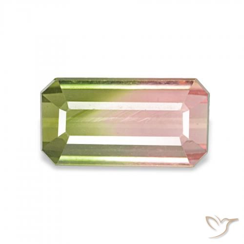 1.48ct 西瓜红 碧玺, 祖母绿式切割, VVS