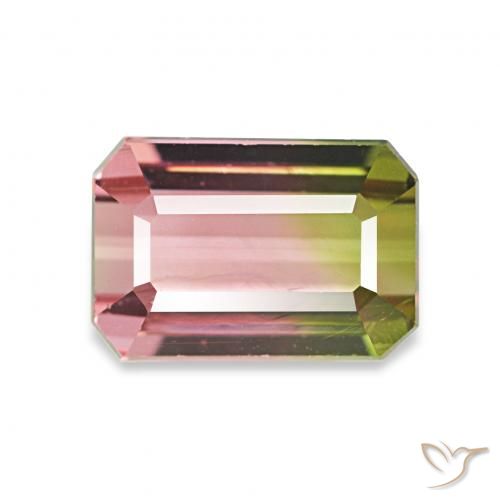 1.76ct 西瓜红 碧玺, 祖母绿式切割, VVS