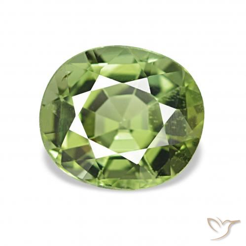 1.31ct 暖绿 碧玺, 椭圆形, VVS-VS
