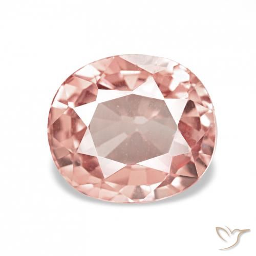 1.37ct 橙粉色 碧玺, 椭圆形, VVS-VS