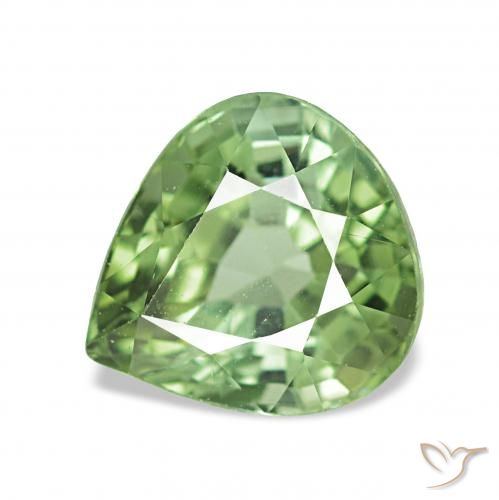 1.82ct 暖绿 碧玺, 梨形, VVS-VS