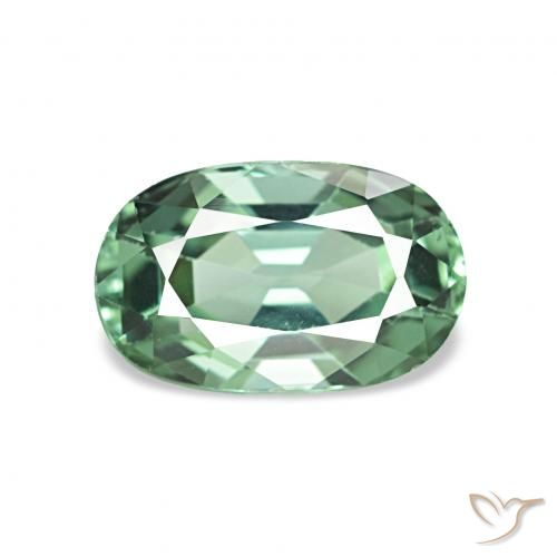 1.11ct 浅薄荷绿 碧玺, 椭圆形, VVS-VS