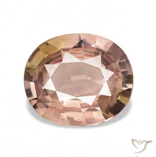 1.63克拉天然碧玺，椭圆形，VVS-VS