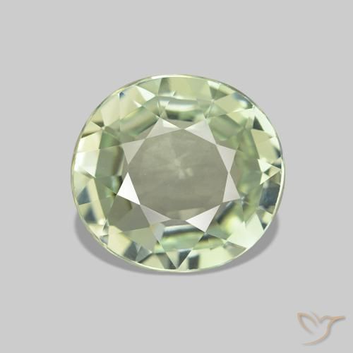 1.74ct 灰绿色 碧玺, 椭圆形, VVS-VS