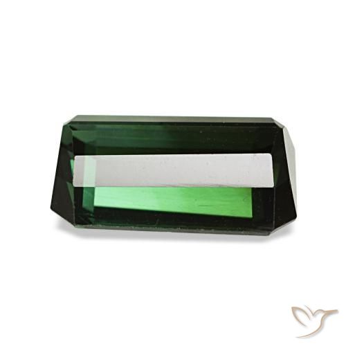1.42克拉天然绿色碧玺，祖母绿式切割，8.2×5.9毫米，VVS-VS