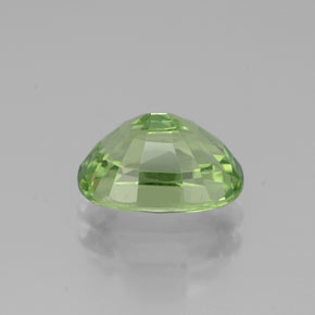 2.40克拉天然绿色沙弗莱石，椭圆形切割，9×6.4毫米，SI