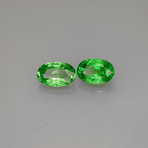 天然绿色沙弗莱石，椭圆形切割，5.9×4毫米，SI