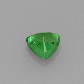0.55克拉天然绿色沙弗莱石，三角形，5.1×5毫米，VS