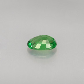 0.56克拉天然绿色沙弗莱石，椭圆形切割，6.1×4.1毫米，VS