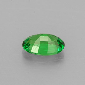0.50克拉天然绿色沙弗莱石，椭圆形切割，6×3.9毫米，VS