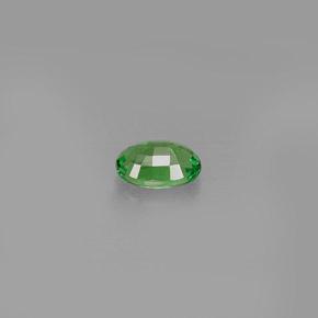 0.62克拉天然绿色沙弗莱石，椭圆形切割，6.1×4.2毫米，VVS-VS