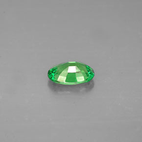 0.54克拉天然绿色沙弗莱石，椭圆形切割，6.1×4.2毫米，VS-SI
