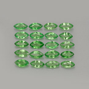 3.00天然绿色沙弗莱石，马眼形，5.2×2.6毫米，VS