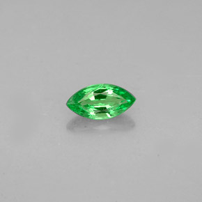 0.30克拉天然绿色沙弗莱石，马眼形，6.1×3.1毫米，VVS-VS