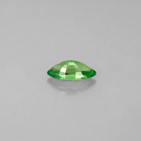 0.32克拉天然绿色沙弗莱石，马眼形，6.1×3.2毫米，VVS-VS