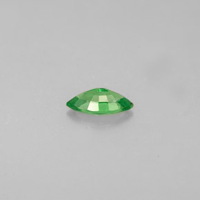 0.25克拉天然绿色沙弗莱石，马眼形，5.8×3.1毫米，VVS-VS