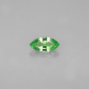 0.29克拉天然绿色沙弗莱石，马眼形，6×3.1毫米，VVS-VS