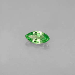 0.29克拉天然绿色沙弗莱石，马眼形，6×3.1毫米，VVS-VS