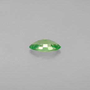 0.29克拉天然绿色沙弗莱石，马眼形，6×3.1毫米，VVS-VS