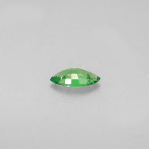 0.24克拉天然绿色沙弗莱石，马眼形，6×3.1毫米，VVS-VS