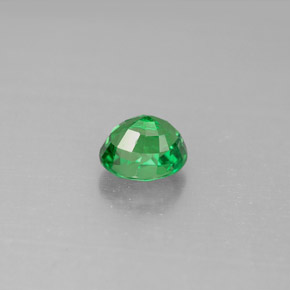 1.10克拉天然绿色沙弗莱石，椭圆形切割，6.2×5.1毫米，VS