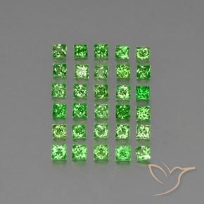 2.42克拉天然沙弗莱石榴石，正方形，VVS-VS