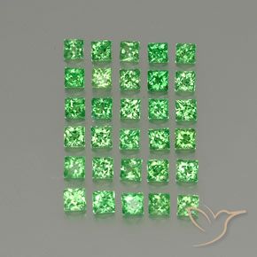 2.81克拉天然沙弗莱石榴石，正方形，VVS-VS