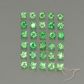 2.57克拉天然沙弗莱石榴石，正方形，VVS-VS