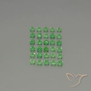 2.57克拉天然沙弗莱石榴石，正方形，VVS-VS