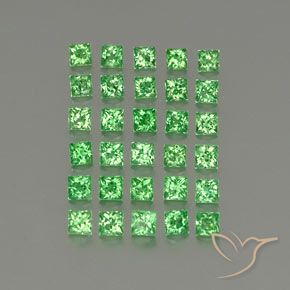 2.80克拉天然沙弗莱石榴石，正方形，VVS-VS