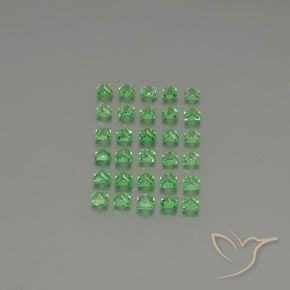2.80克拉天然沙弗莱石榴石，正方形，VVS-VS