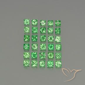 2.79克拉天然沙弗莱石榴石，正方形，VVS-VS