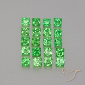 1.54克拉天然沙弗莱石榴石，正方形，VVS-VS
