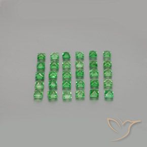 1.73克拉天然沙弗莱石榴石，正方形，VVS-VS