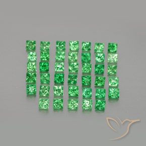 1.68克拉天然沙弗莱石榴石，正方形，VVS-VS