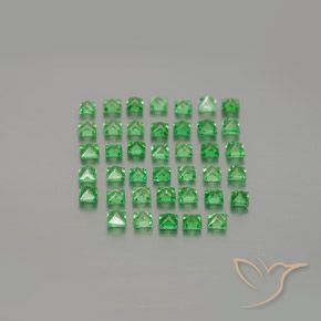 1.68克拉天然沙弗莱石榴石，正方形，VVS-VS