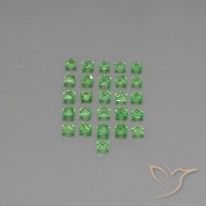 2.06克拉天然沙弗莱石榴石，正方形，VVS-VS