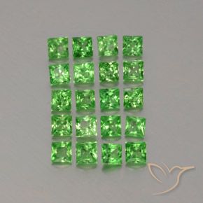 1.34克拉天然沙弗莱石榴石，正方形，VVS-VS