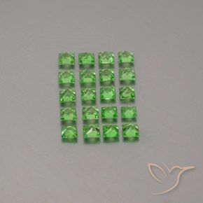 1.34克拉天然沙弗莱石榴石，正方形，VVS-VS