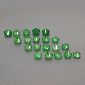 2.38天然绿色沙弗莱石，圆形切割，3.05毫米，VS