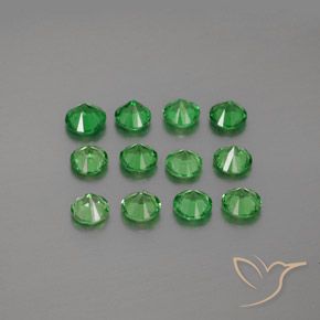 2.94克拉天然沙弗莱石榴石，圆形的，VVS-VS
