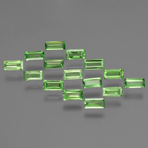 1.54克拉天然沙弗莱石榴石，狭长方形，VS