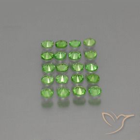 1.56天然绿色沙弗莱石，圆形切割，2.65毫米，VS