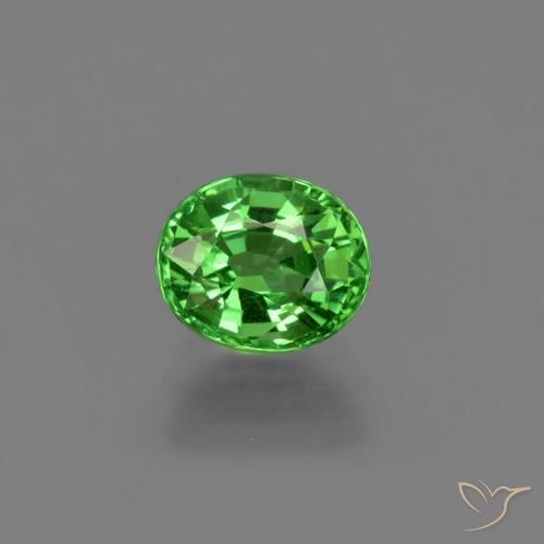 1.04ct 天然 荧光绿色 沙弗莱石榴石, 椭圆形, VS