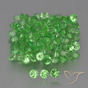 4.13克拉天然沙弗莱石榴石，圆形的，VS