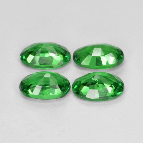 1.95天然绿色沙弗莱石，椭圆形切割，5.8×3.9毫米，VS